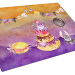 Caroline`s Treasures Carolines Comori BB7463LCB Halloween Dulciuri Partidul de sticlă de tăiere Bord mare Multicolore 12H x 16W, 