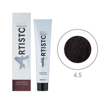 Vopsea permanenta pentru par Elea Professional Artisto Color, 4/5 Saten mahon, 100 ml, Elea Professional