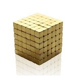 Cuburi magnetice Neocube 216, 5x5x5 mm, auriu, 216 piese, 1