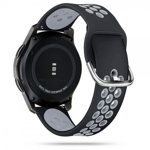 Curea Ceas Upzz Tech Compatibila Cu Samsung Galaxy Watch 3 - 41mm Negru/gri, Upzz