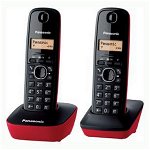 Telefon fără Fir Panasonic Corp. KX-TG1612SPR DECT (2 pcs) Negro, Panasonic Corp.
