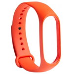 Curea compatibila cu Xiaomi Mi Smart Band 3/4 Strap, Orange