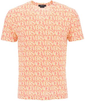 Versace Allover T-Shirt PINK IVORY, Versace