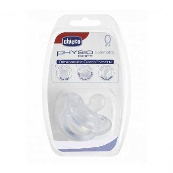Chicco Physio Soft White suzetă 0-6 m 1 buc, Chicco