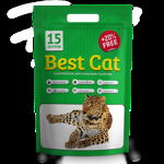 Best Cat Silicat - Asternut igienic pisici, mar verde 15l, BEST CAT