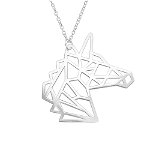 Lantisor din argint cu pandantiv geometric unicorn model DiAmanti DIA39217, 