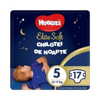 Scutece chilotel de noapte Huggies Elite Soft Pants Overnight 5, 12-17 kg, 17 buc, Huggies