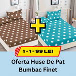 Pachet promotional 1 + 1 Husa de Pat Din bumbac Finet, LP-PPHBF-14, JOJO HOME