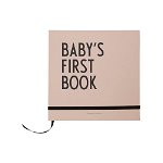 Carte de amintiri pentru copii Design Letters Baby's First Book, roz, Design Letters