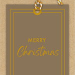 Set 6 etichete pentru cadouri - Classics - Christmas Elegance Gold | Glick, Glick