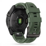 Curea plastic Tech-Protect Iconband compatibila cu Garmin Fenix 3/5X/3HR/5X Plus/6X/6X Pro/7X Army Green