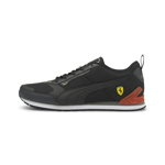 Puma, Pantofi sport cu insertii de plasa Ferrari Track Racer, Negru, 11