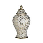 Vas decorativ mare, Ceramica, Alb, Anatolia, INART