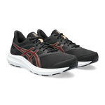 Asics, Pantofi cu insertii din plasa Jolt 4 pentru alergare, Negru, Albastru, 7.5