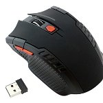 Mouse optic fara fir, 800/1600 DPI, USB, forma ergonomica, functie standby, negru, Pro Cart