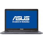 Laptop Gaming ASUS Pro N580VD-FY679 cu procesor Intel® Core™ i7-7700HQ pana la 3.80 GHz, Kaby Lake, 15.6", Full HD, 8GB, 500GB + 128GB SSD, nVIDIA® GeForce® GTX 1050 2GB, Endless OS, Grey