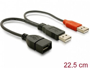 65306, USB cable - 23 cm, DELOCK