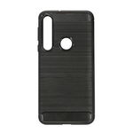 Husa de protectie, Carbon Case, Motorola One Macro, Negru, OEM