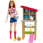Barbie chicken breeder doll and play. - FXP15