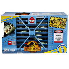 Set dinozaur cu figurina, Imaginext Jurassic World, Mega Stomp si Rumble Giga Dino, GWT22, Imaginext