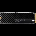 SSD WD Black SN750 HeatSink 1TB M.2 2280 D5-M PCIe Gen3 x4 NVMe, Read/Write: 3470/3000 MBps, IOPS 515K/560K, TBW: 600, Western Digital