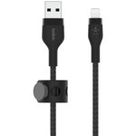 Cablu Belkin BOOST CHARGE PRO Flex USB-A catre LTG, Silicon impletit, 1M, Negru