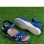 Sandale dama “Tellus” 25-27, Albastru, Engros, 