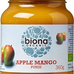 Piure de mere si mango eco, 360g, Biona, Biona