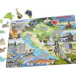 Puzzle Larsen - Croatia (in Croatian), 65 piese (A21-HR), Larsen