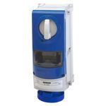 Priza industriala cu interblocaj verticala - WITH BOTTOM - WITH FUSE-HOLDER BASE - 2P+E 63A 200-250V-50/60HZ 6H - IP66, Gewiss