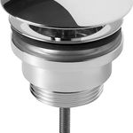 Ventil fix Villeroy & Boch pentru lavoare fara preaplin  capac crom, Villeroy&Boch