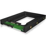 Rack intern Icy Box pentru HDD/ SSD 2.5 inch convertibil la 3.5 inch, SATA III, Negru