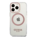 Carcasa siliconica Guess Guhmp13lhtrmp iPhone 13 Pro, roz, Guess