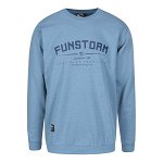 Bluza de trening barbateasca cu imprimeu Funstorm Buren - albastru