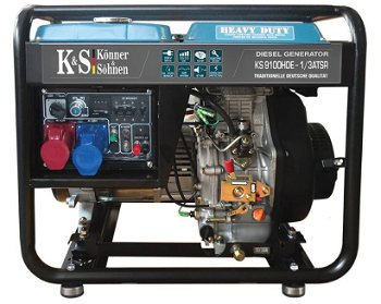 Generator De Curent 7.5 Kw Diesel - Heavy Duty - Konner & Sohnen - Ks-9100de-1/3-hd-atsr, Konner & Sohnen