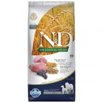 Hrana uscata pentru caini Farmina N&D, Ancestral Grain, Adult Medium & Maxi, Miel , Alac, Ovaz si Afine, 12 kg