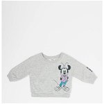 GAP, Bluza sport cu imprimeu Minnie Mouse, 95 CM, Gri