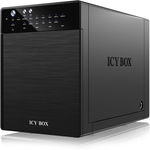 Carcasa ext. HDD IcyBox 4 x 3,5'' USB 3.0, eSATA Host, RAID 0 1, 3, 5, 10, negr, RaidSonic