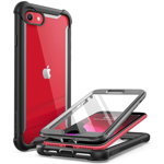 Carcasa 360 grade Supcase i-Blason Ares compatibila cu iPhone 7/8/SE 2020/2022 cu protectie display, Negru, Supcase