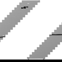 Beko Combina frigorifica Beko B5RCNA406HXB1, Capacitate 355 l, No Frost, Clasa C, Aero Flow, Harvest Fresh, MaxStore, H 203.5 cm, Metal Look, Beko