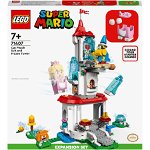 LEGO® LEGO® Super Mario™ - Set de extindere - Costum de pisica pentru Peach si Turn inghetat 71407, 494 piese, LEGO®
