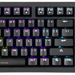 Tastatura Marvo KG916, mecanica, USB, iluminare Rainbow, negru
