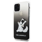 Husa Cover Karl Lagerfeld Choupette Fun pentru iPhone 11 Pro Negru, Karl Lagerfeld