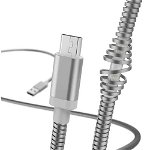 Cablu de incarcare Hama Metal micro-USB 1.5 m Argintiu