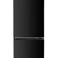 Combina frigorifica Heinner HC-HM253BKE++, 253 l, No Frost, Clasa E, Control electronic, Iluminat LED, H 180 cm, Negru