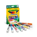 Set Carioci Crayola Lavabile, 8 bucati, multicolor, ‎17.5 x 13 x 1.8 cm