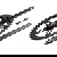 Pipă MTB 1"1/8 45MM/55MM 31.8 Negru, ROCKRIDER