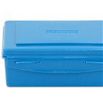 Cutie albastră din plastic pentru depozitare, 19 x 15 x 7 cm, edituradiana.ro