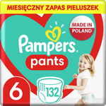 Pampers Pants Pantaloni 6, 14-19 kg, 132 buc., Pampers