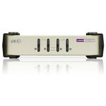 ATEN Switch KVM 4-Port PS/2-USB, 4x Custom KVM Cable Sets, Non-powered